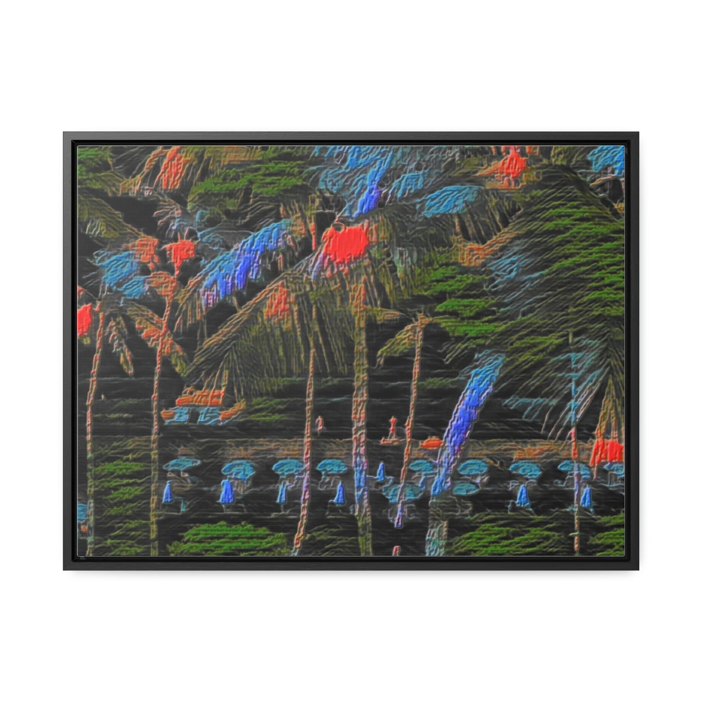 Gallery Canvas Wraps, Horizontal Frame ... "The Royal Hawai'ian: Waikiki Beach_Beach" ... Honolulu, HI ... Ocotber 2014 (Halloween) ... Original Works ...