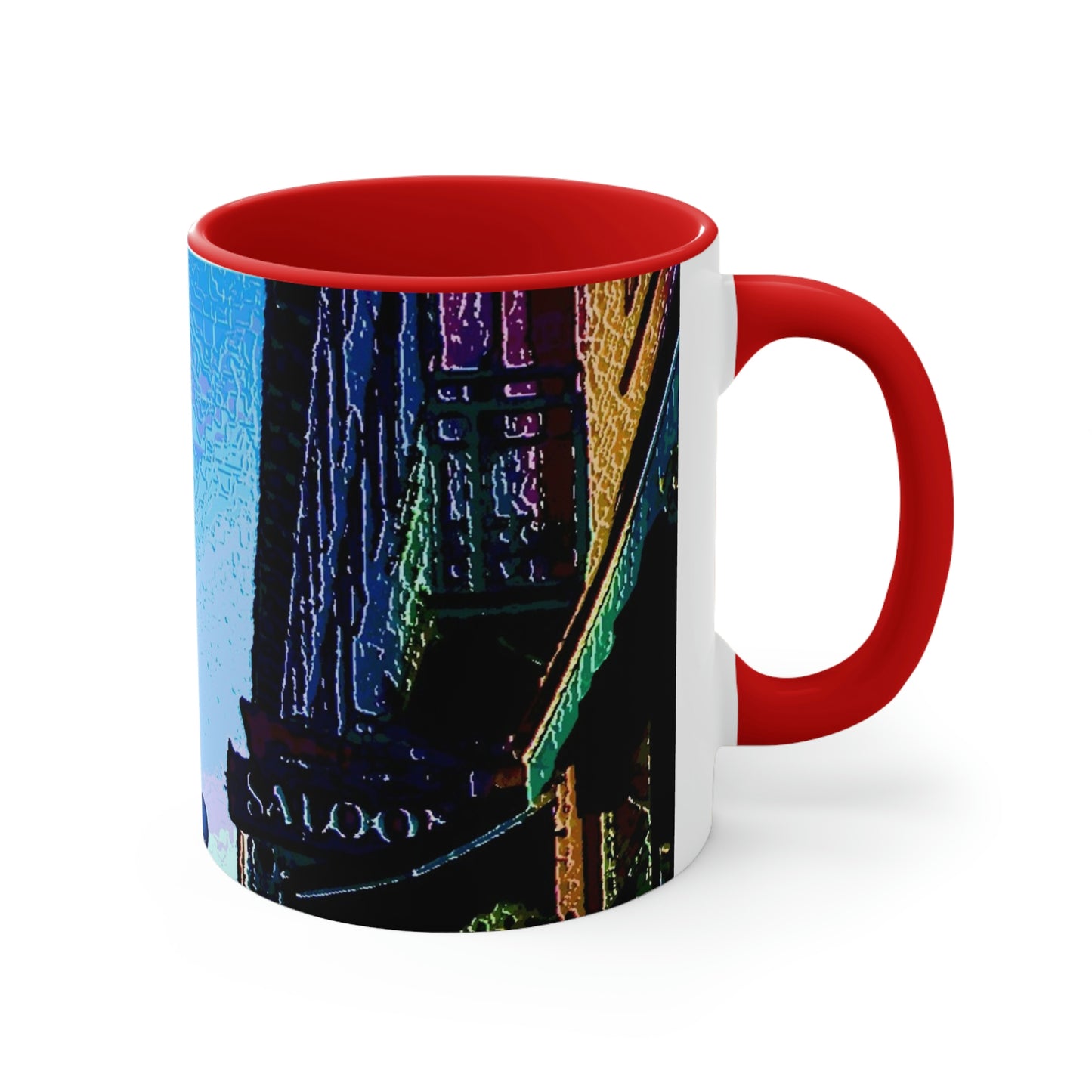 Accent Coffee Mug, 11oz ...  Pioneer Square & Smith Tower ... 'That World Famous View' ... Colleague Supplied Photo ... Original Works ...