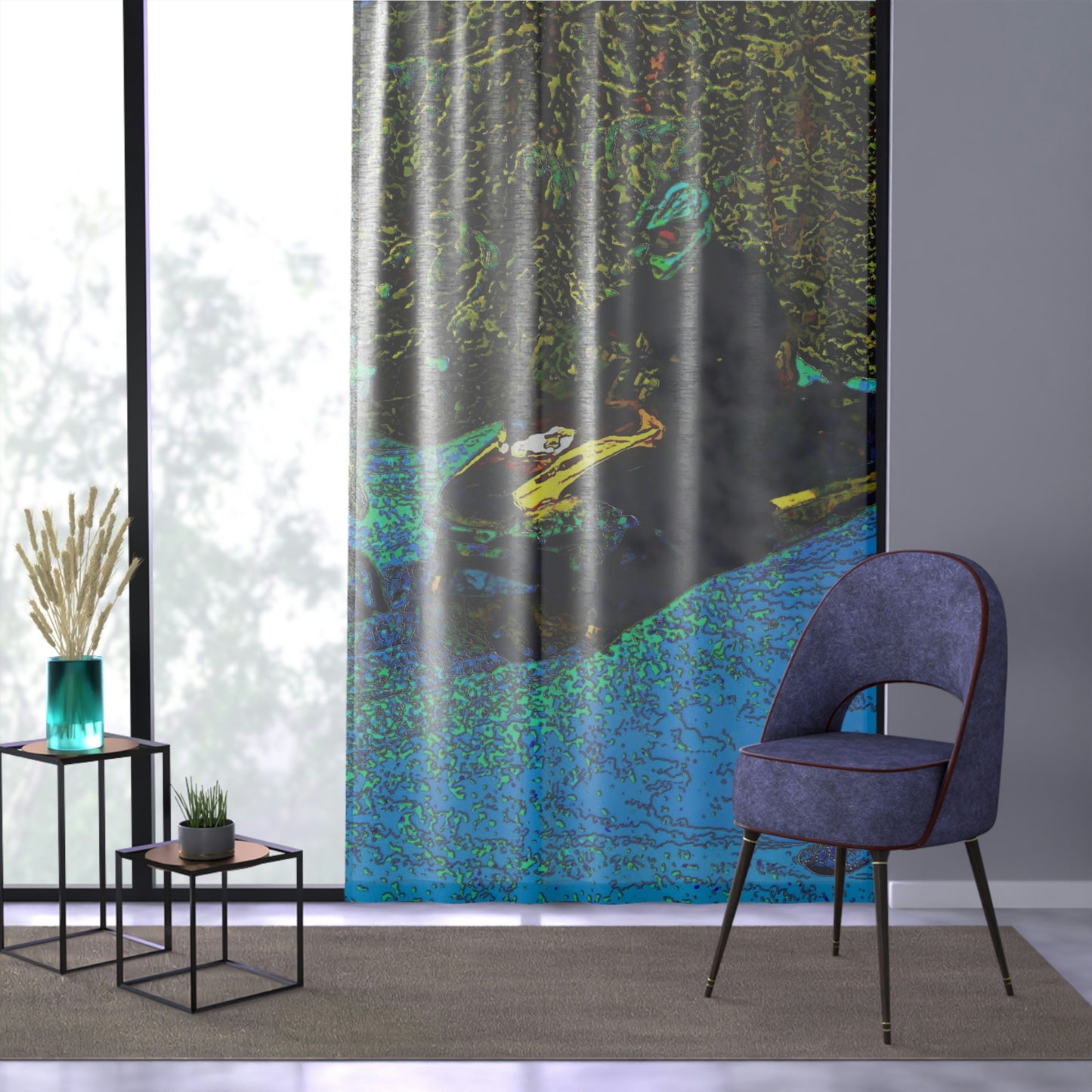Window Curtain ... Yep ... "Another Day ... Riding Through The Wilderness ... " ... February 2023 ... Original Works ...
