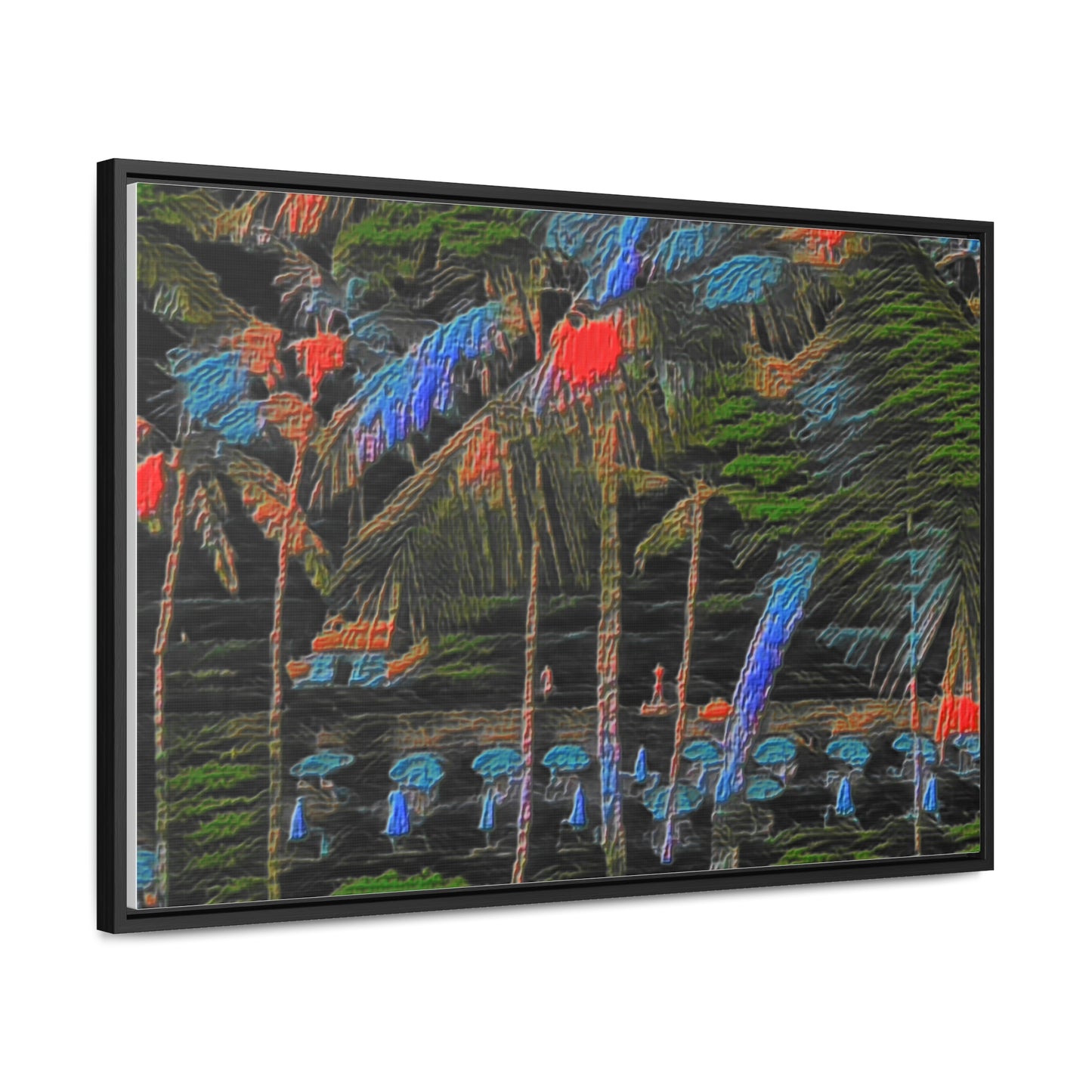 Gallery Canvas Wraps, Horizontal Frame ... "The Royal Hawai'ian: Waikiki Beach_Beach" ... Honolulu, HI ... Ocotber 2014 (Halloween) ... Original Works ...