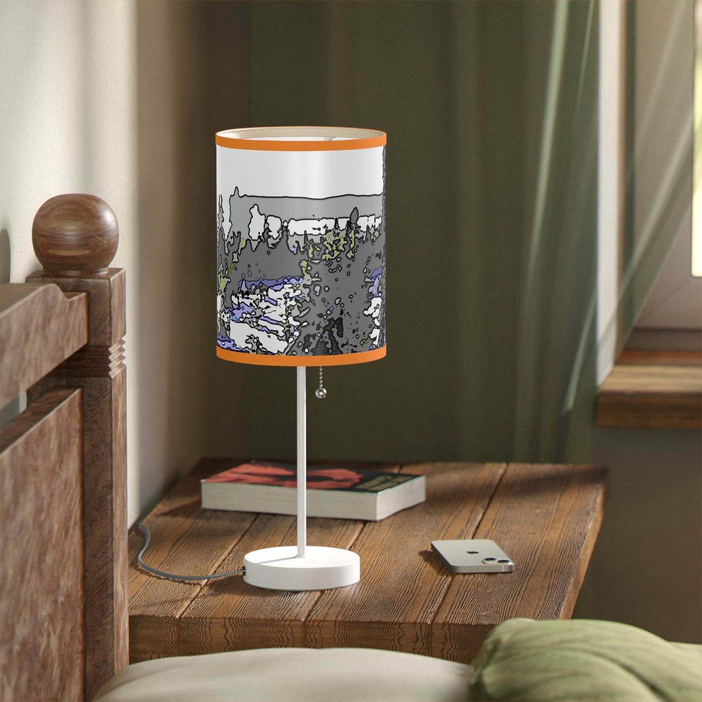 Lamp on a Stand, US|CA plug "A Very Remote Mountain Neighborhood" ... Only Cabins In This Environment ... Cenrtal Idaho ...
