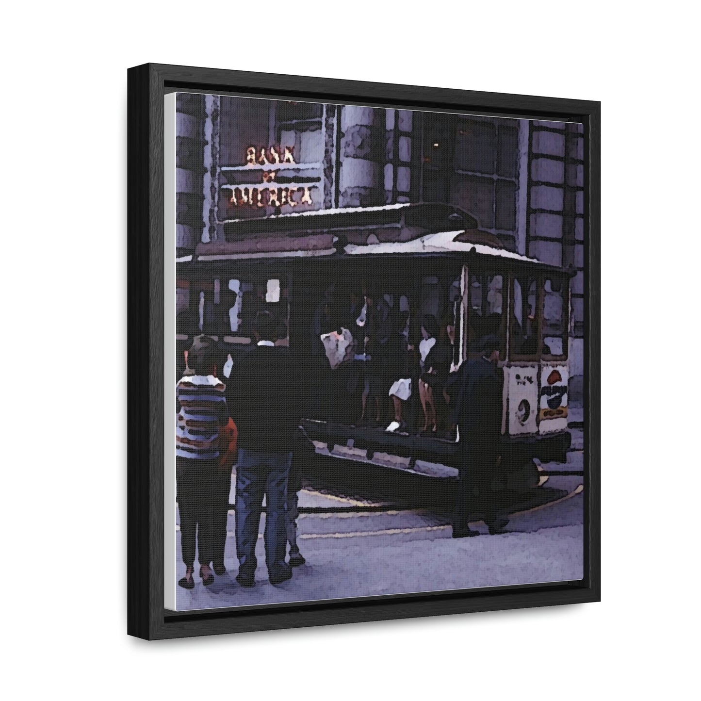 Gallery Canvas Wraps, Square Frame ... San Francisco ... 'Rice-A-Roni-A-San Francisco Treat' ... "A Cable Car Classic" ... Family Archives: 1973 ... Original Works ...