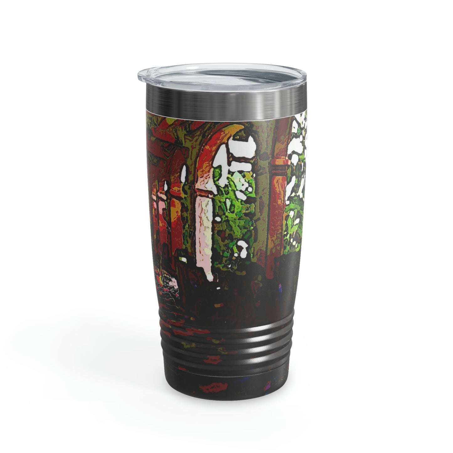 Ringneck Tumbler, 20oz ... Lanai & Rocking Chairs At: 'The Pink Palace' ... The Royal Hawai'ian ... Honolulu, HI ... '27Oct2014' ... Original Works ...