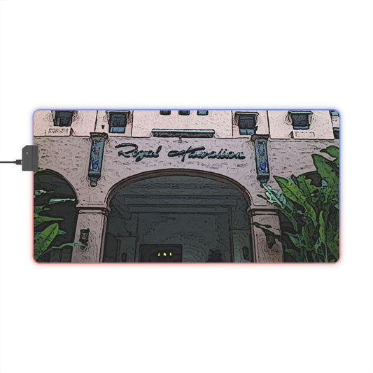 LED Gaming Mouse Pad ... "La Grande Entree" At: 'The Pink Palace' ... The Royal Hawai'ian ... Honolulu, HI ... '27Oct2014' ... Original Works ...