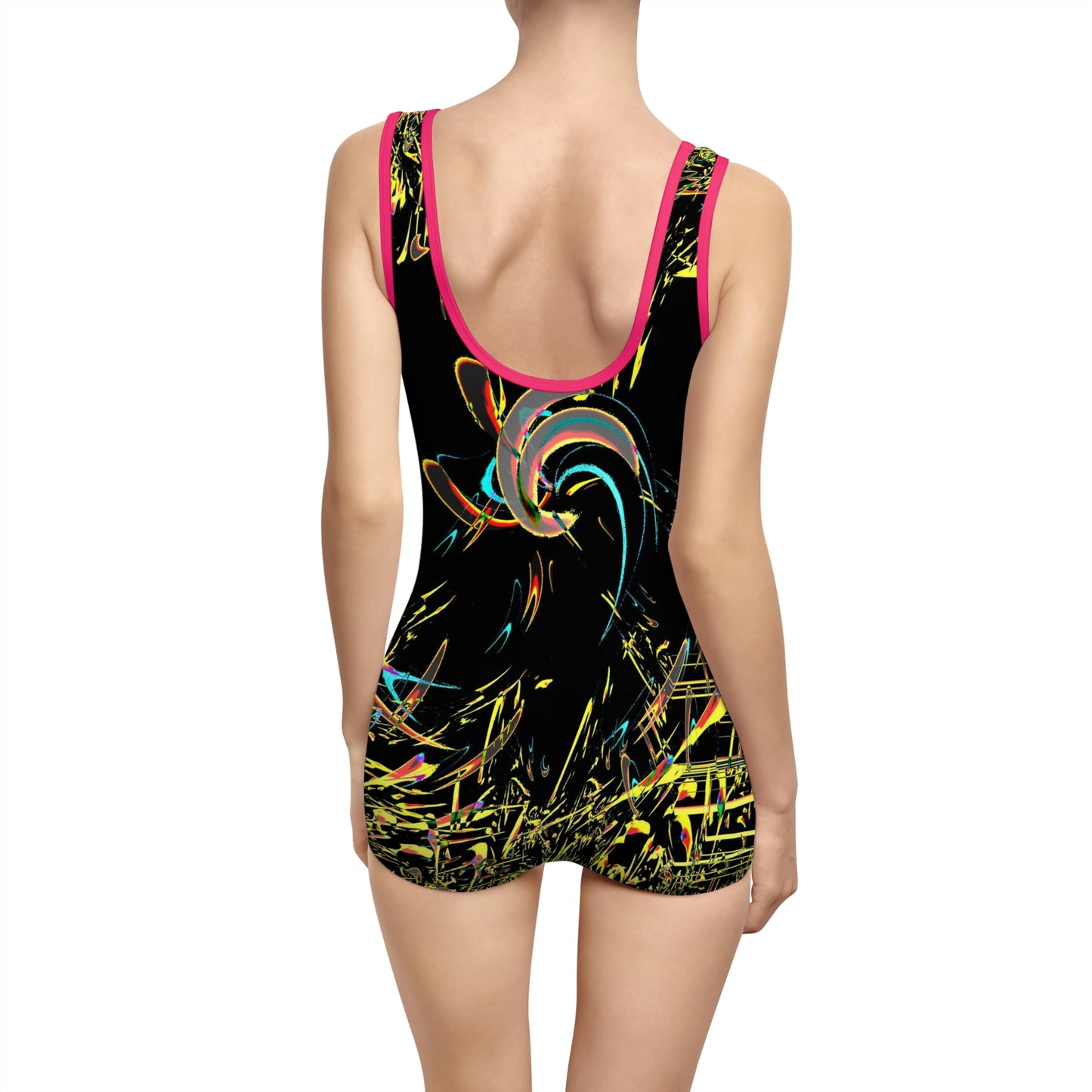 Women's Vintage Swimsuit ... "Waning Moon" ... Central Idaho ... October 2022 ... Rendering Time: 22 Hours ... Original Works ...