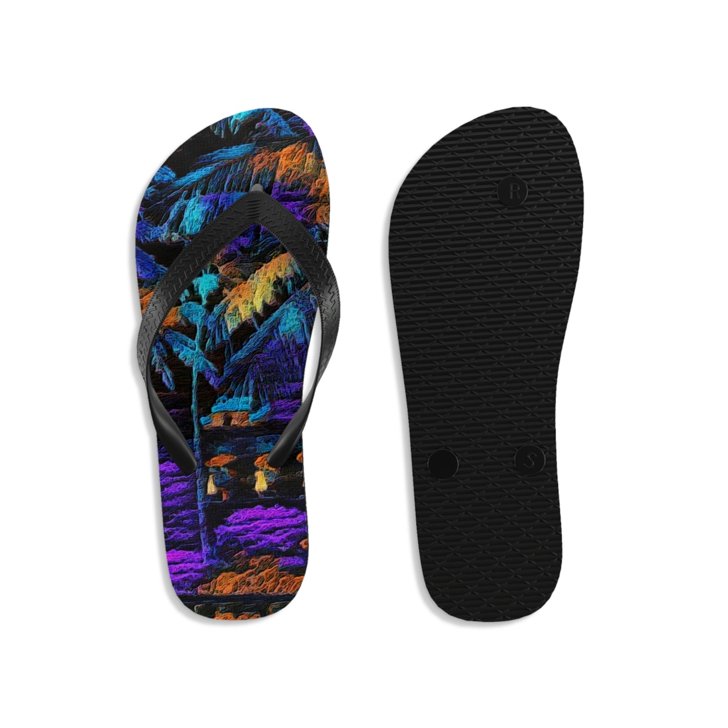 Unisex Flip-Flops ... "The Royal Hawai'ian: Waikiki Beach_Beach" ... Honolulu, HI ... Ocotber 2014 (Halloween) ... Original Works ...