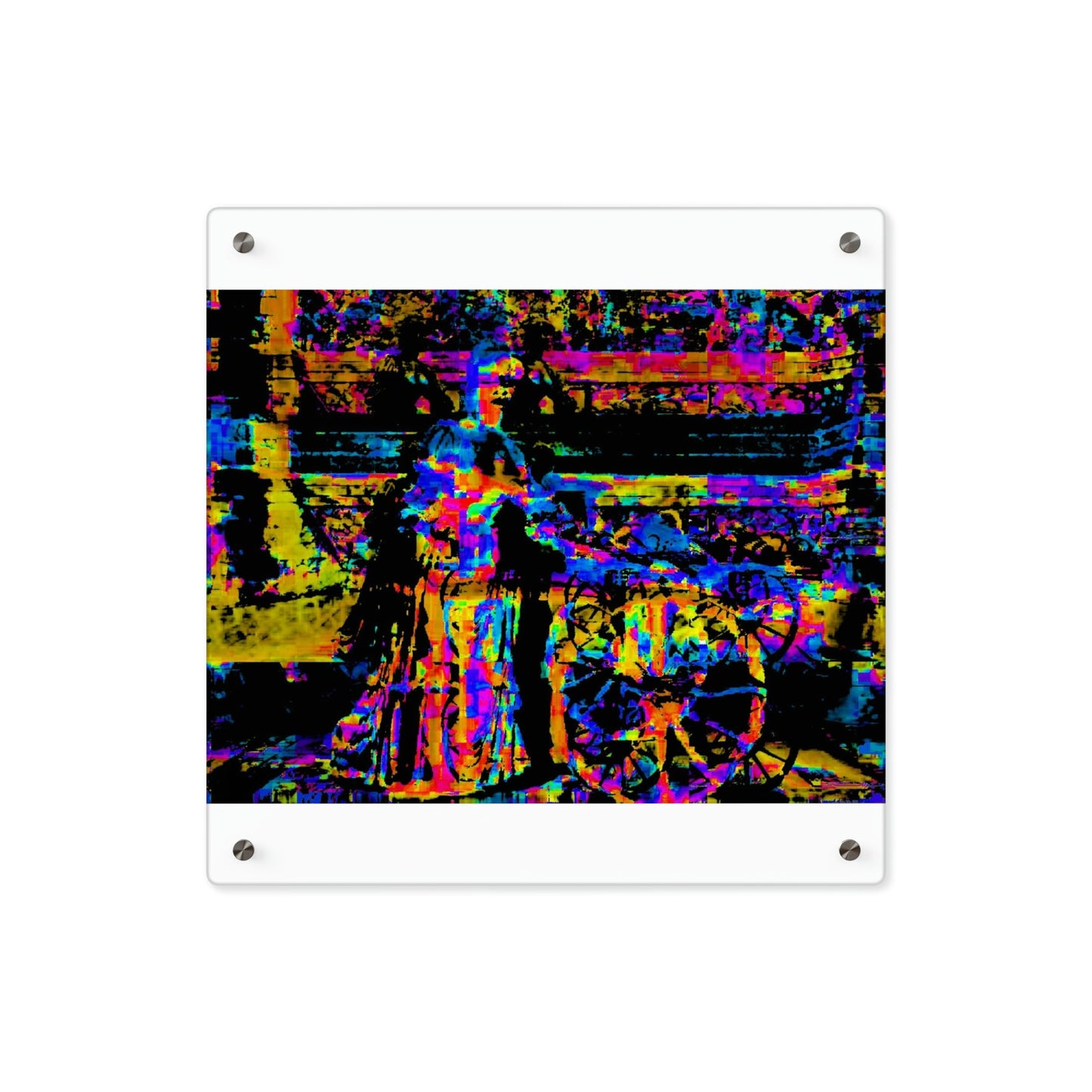 Acrylic Wall Art Panels ... Dublin's "Molly Malone Along Grafton Street" ... Cryin' Cockels & Muscles Alive-Alive-Oh ... Circa 2003 ... Original Works ...