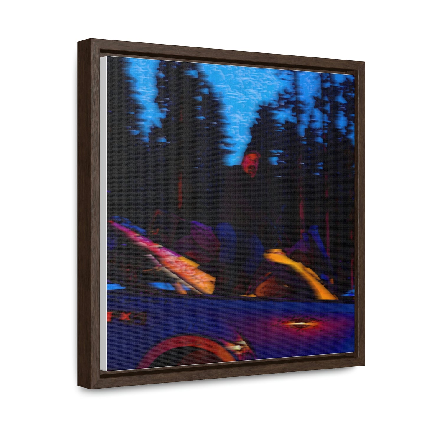Gallery Canvas Wraps, Square Frame ... Two Modes Of Winter Transportation ... "Which One To Drive Next?" ... Choices-Choices-Choices ... Circa 4Jan23 ... Original Works ...