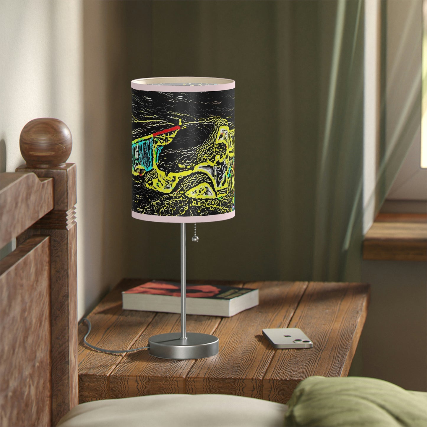 Lamp on a Stand, US|CA plug ... "Snow Vehicle In Snow Storm At-Rest" ... Circa 12Mar23 ... Central Idaho ... 18-Hours Rendering Time: Original Works ...