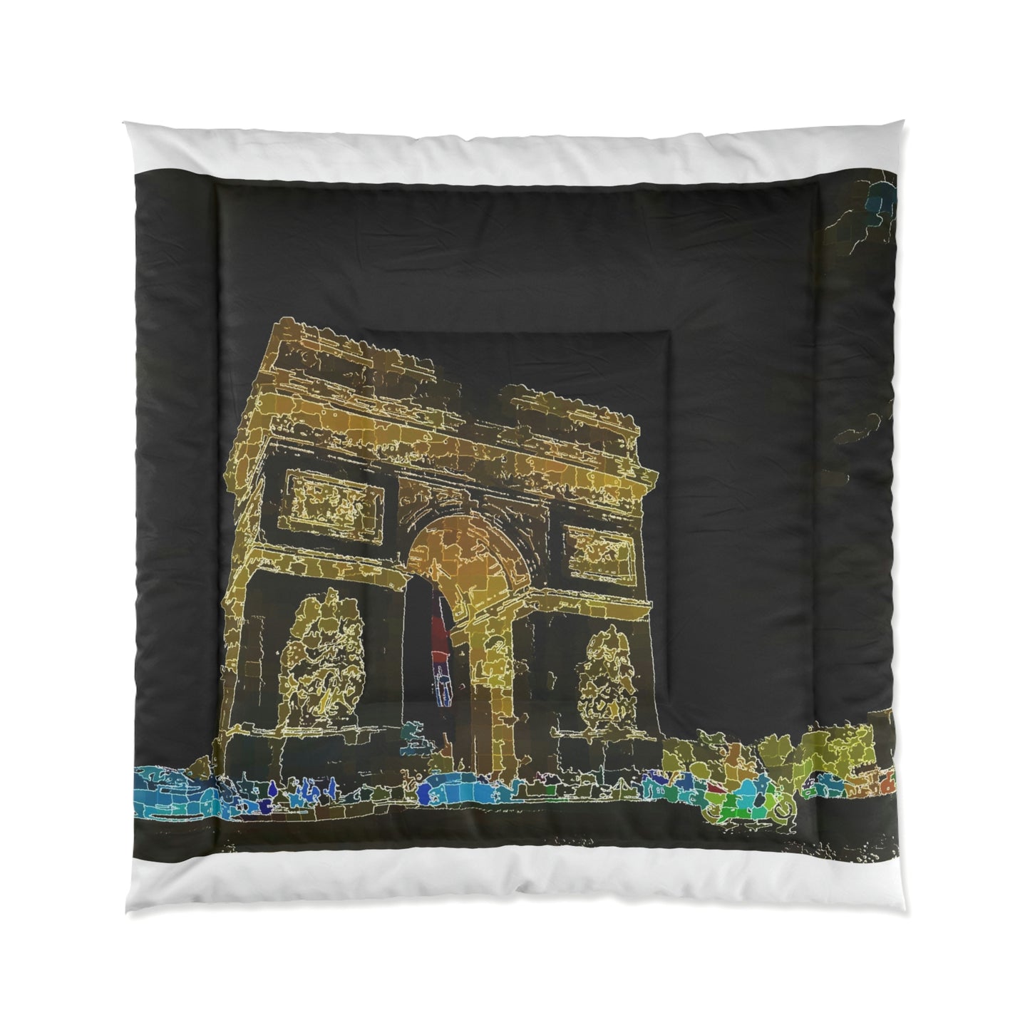 Comforter ...  L'Arc de Triomphe ... 'Barbara Joan Bonnell-Holt Photo' ... Circa 1972 ... Oringinal Works ...