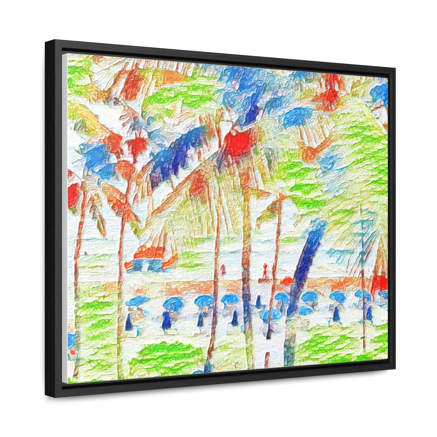Gallery Canvas Wraps, Horizontal Frame ... "The Royal Hawai'ian: Waikiki Beach_Beach" ... Honolulu, HI ... Ocotber 2014 (Halloween) ... Original Works ...