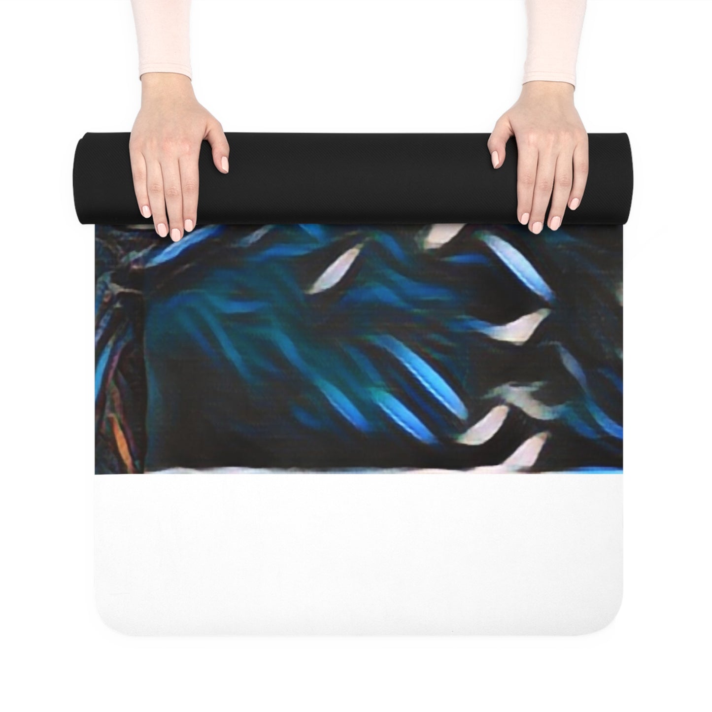 Rubber Yoga Mat ... "Ken's Favourite Humpback Breach" ... Circa: 21st Century ... Maui, HI ... Original Works ...