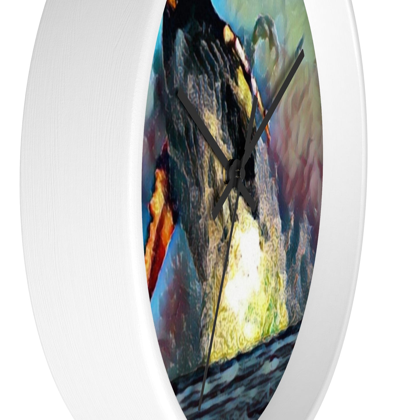 Wall Clock ... An Extraordinary Humpback Breach ... 'With Explosive Energy' ... Family Archives (KPH) ... Circa: 21st Century. Maui, HI ... Original Works ...