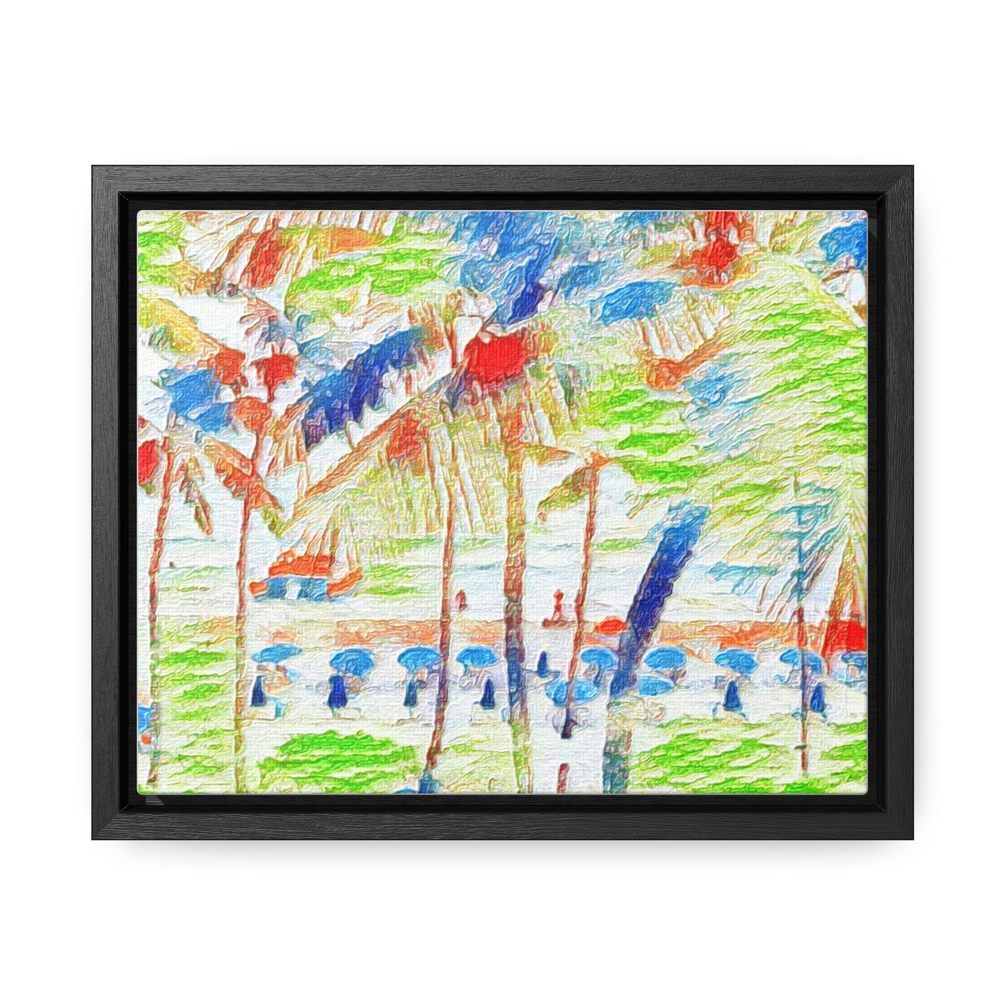 Gallery Canvas Wraps, Horizontal Frame ... "The Royal Hawai'ian: Waikiki Beach_Beach" ... Honolulu, HI ... Ocotber 2014 (Halloween) ... Original Works ...