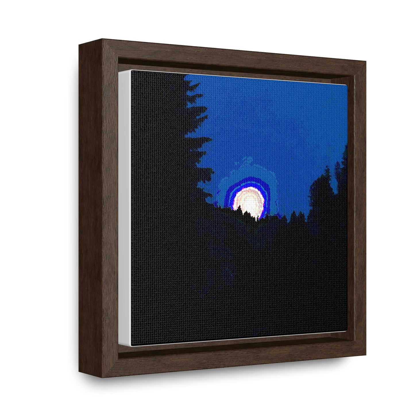 Gallery Canvas Wraps, Square Frame ... "The Road Home" ...' Over The River & Through The Woods To? ...' ... Moonscape Near Elk City, Idaho ... Original Works ... 5Jan23 ...