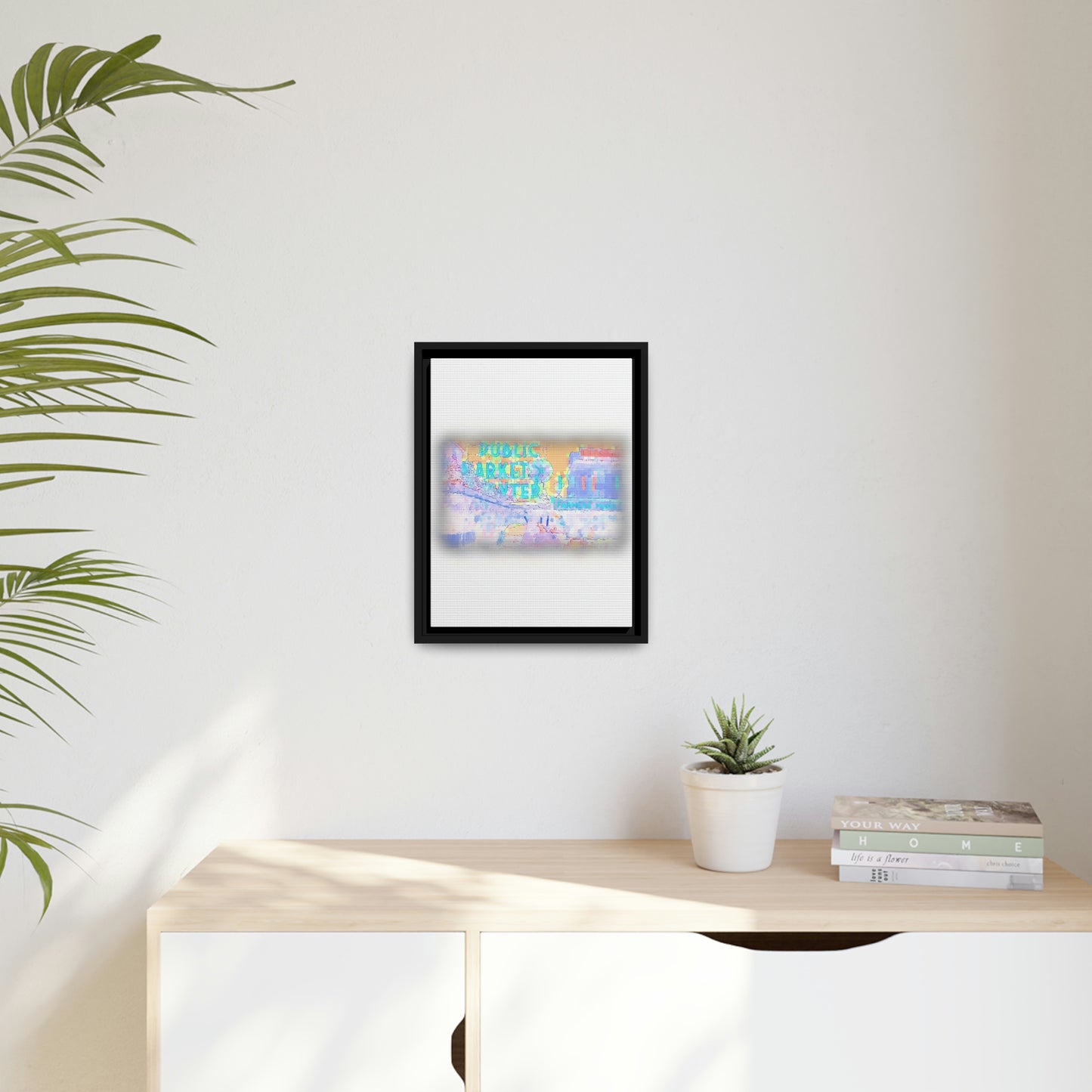 Matte Canvas, Black Frame ... PPM: Pike Place Market ... Original Work ... Winter 2022 ...
