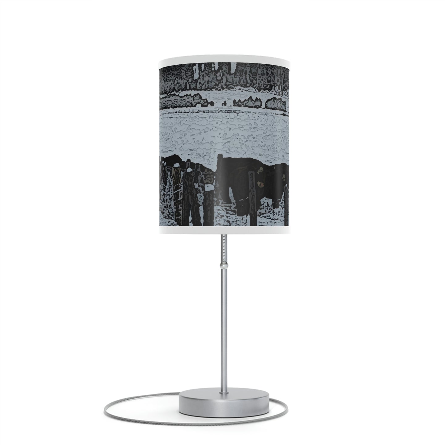 Lamp on a Stand, US|CA plug ... A Quiet Morning ... "Along The Red River & Nature Preserve Plateau" ... Jan23 ... Original Works ...