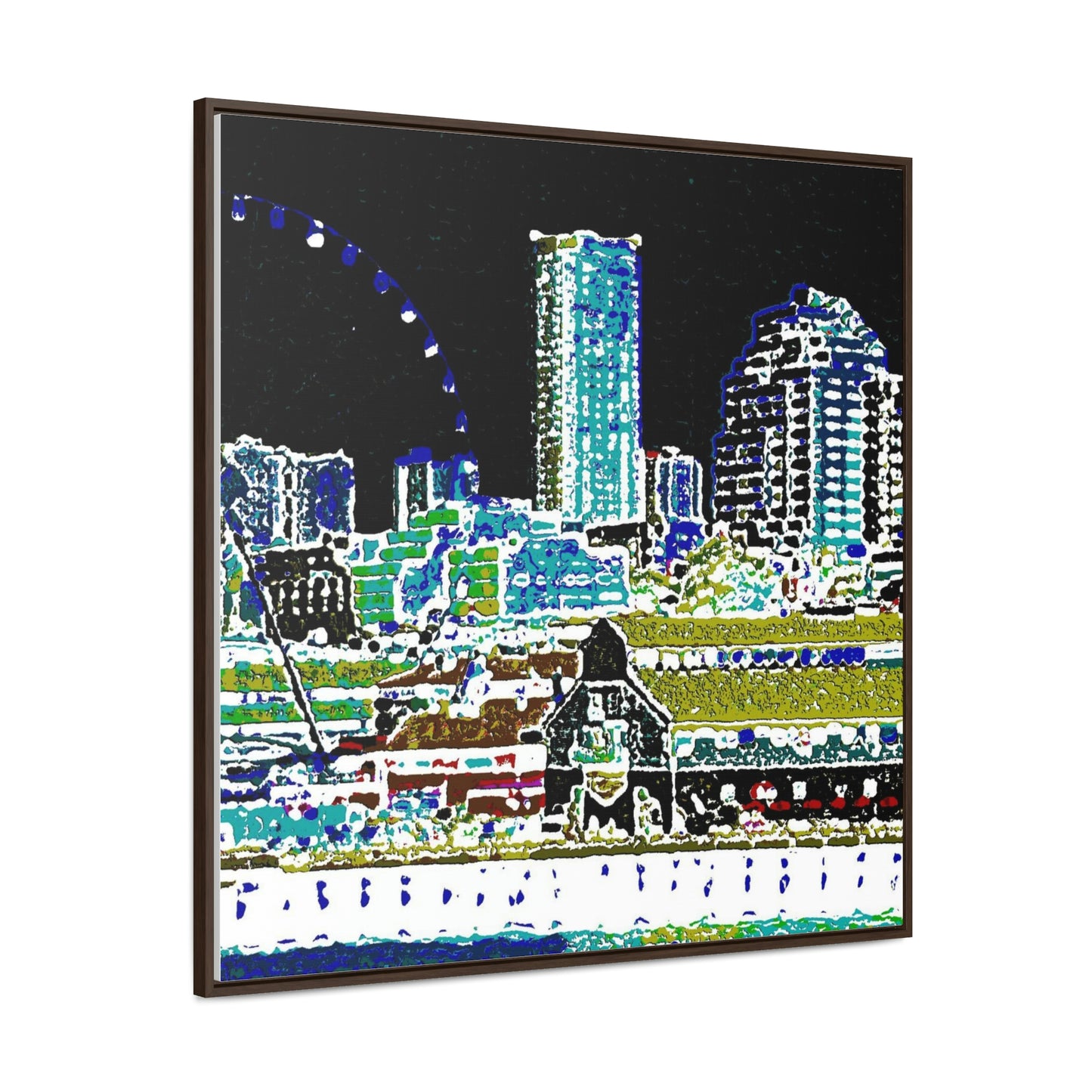Gallery Canvas Wraps, Square Frame ... That Classic Wheel ... 'Seattle's Wheel' ... & Old Classic Waterside Vendors ...  'Family Archives' ... Original Works ...