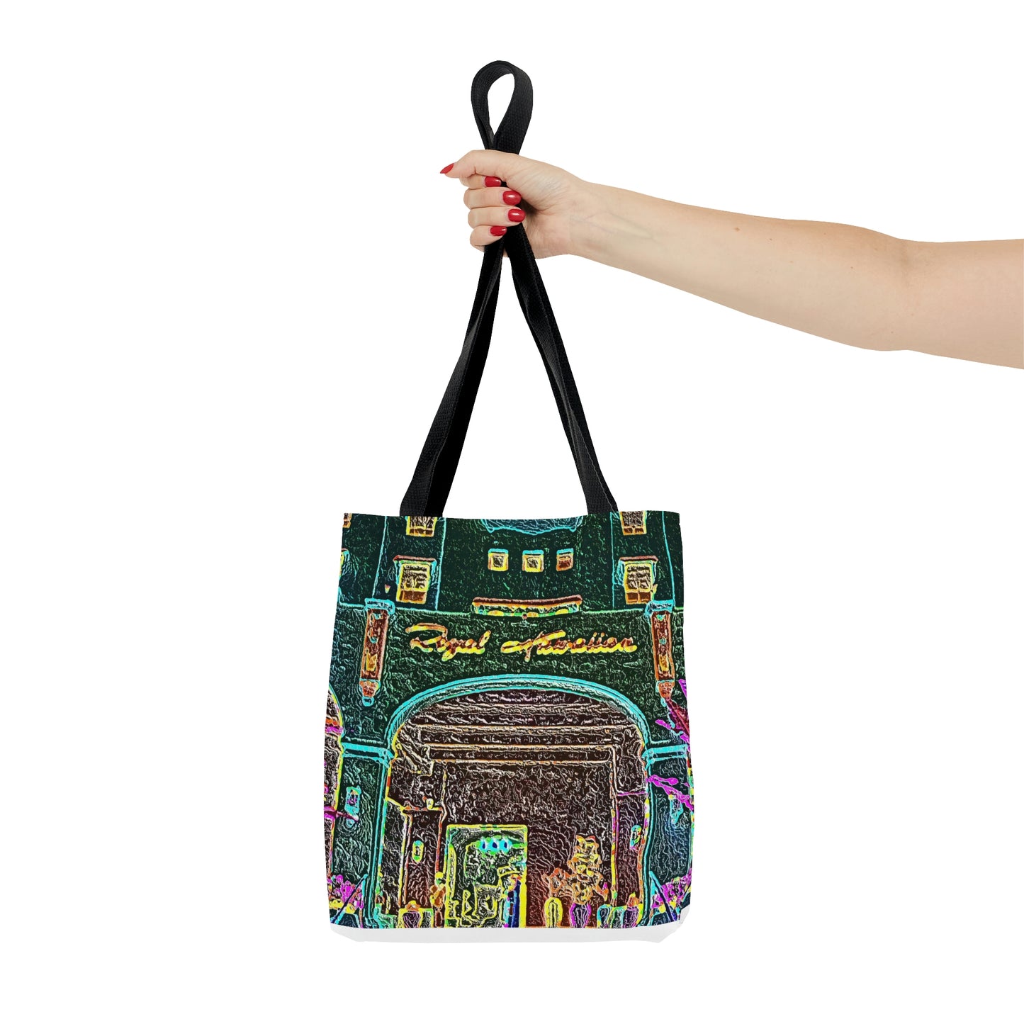 AOP Tote Bag ... "La Grande Entree" At: 'The Pink Palace' ... The Royal Hawai'ian ... Honolulu, HI ... '27Oct2014' ... Original Works ...