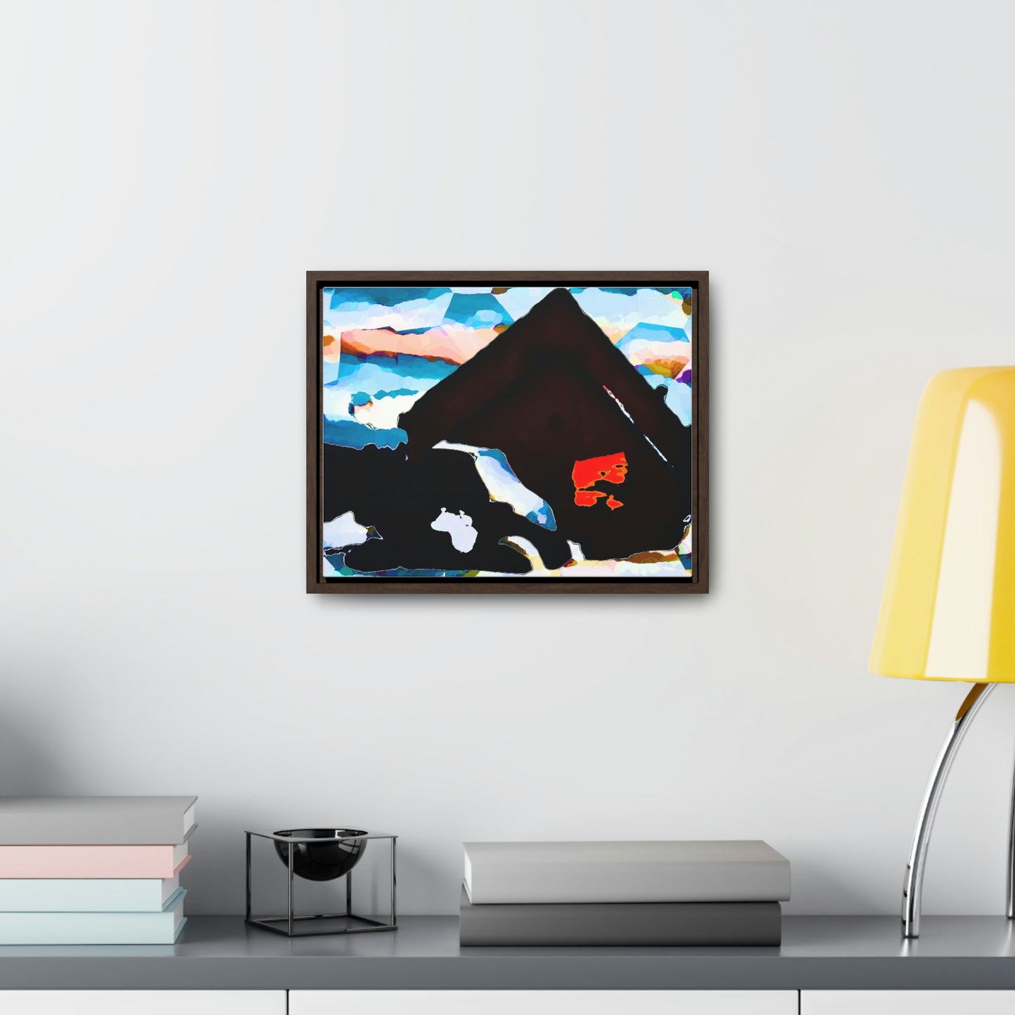 Gallery Canvas Wraps, Horizontal Frame ... After An Intense Snow Storm ... 'Digging Out' ... A Vehicle & Cabin "In The Mountains" ... March 2023 ... Original Works ...