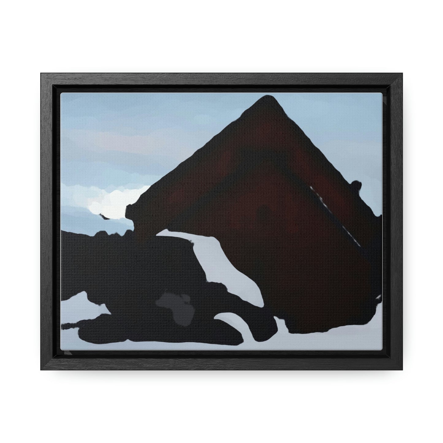 Gallery Canvas Wraps, Horizontal Frame ... After An Intense Snow Storm ... 'Digging Out' ... A Vehicle & Cabin "In The Mountains" ... March 2023 ... Original Works ...