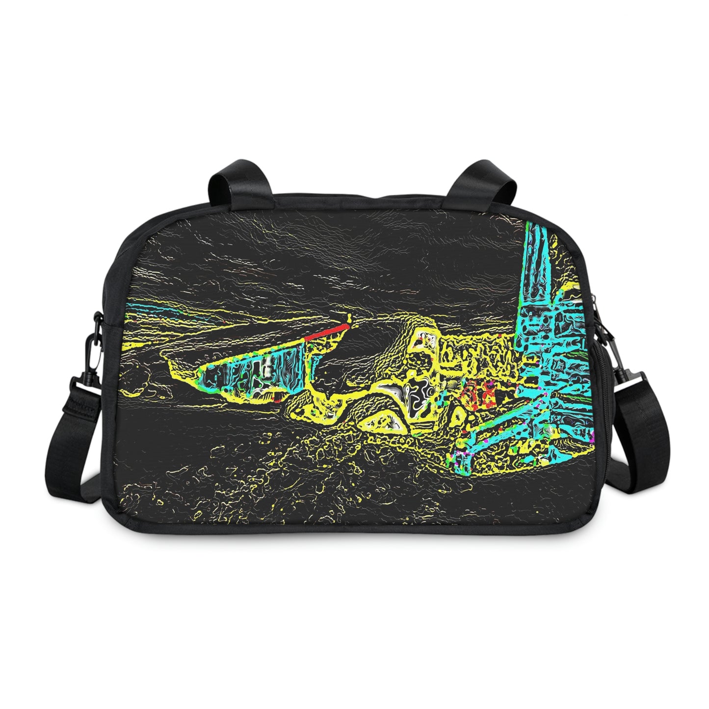 Fitness Handbag ... "Snow Vehicle In Snow Storm At-Rest" ... Circa 12Mar23 ... Central Idaho ... 18-Hours Rendering Time: Original Works ...