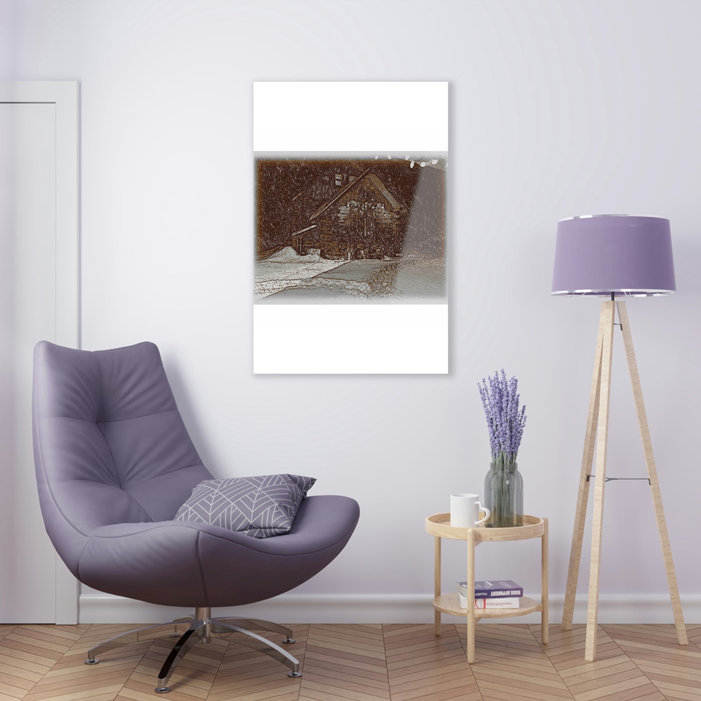 Acrylic Prints ... "A Cold, Snowy, Quiet Morning 'Above-The-Creek' ... " ... Original Works ...