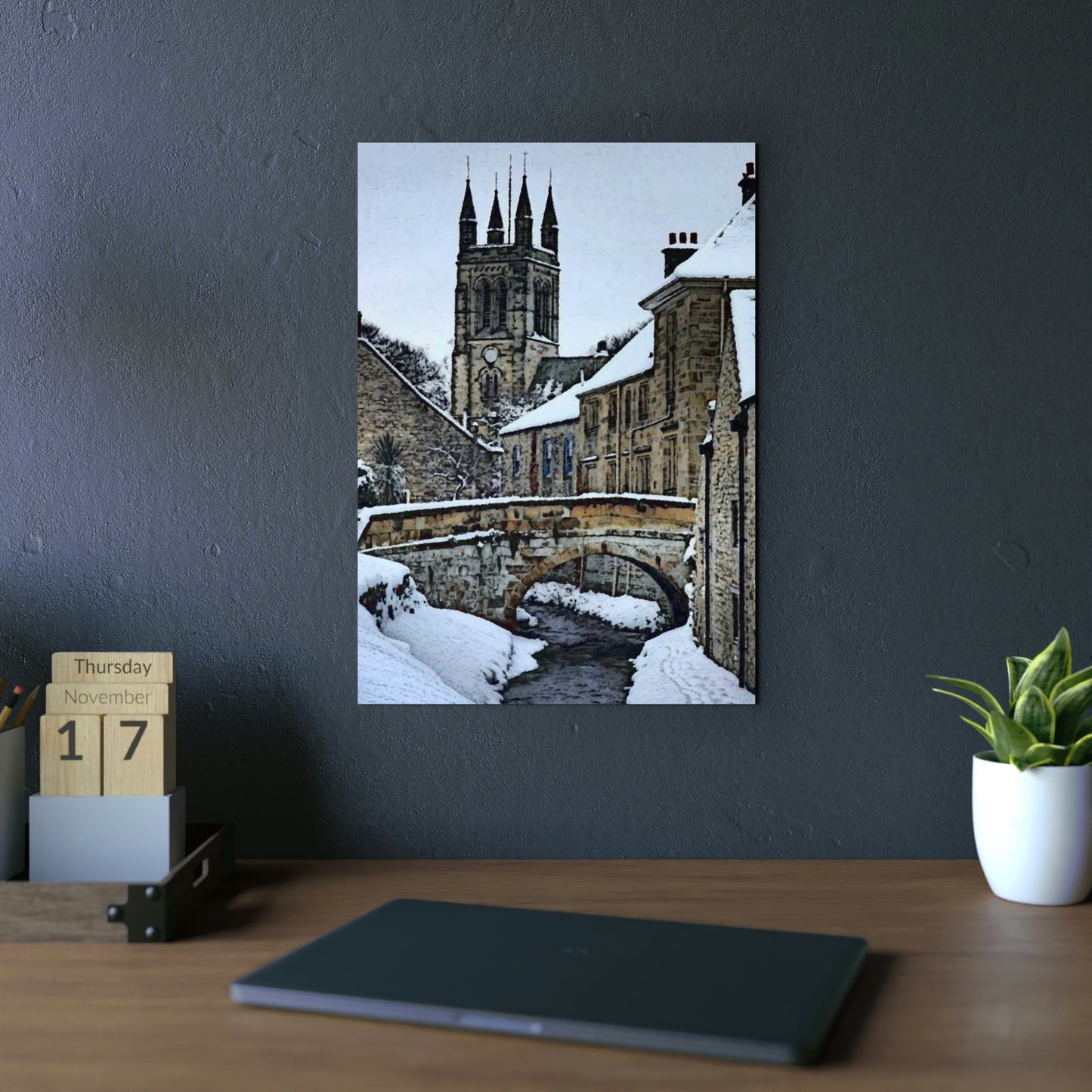 Aluminum Composite Panels ... A Bridge, A Canal, A Cathedral ... "To Stroll Over-Through-And-By" ... Central England: Circa 2005 ... Original Works ...
