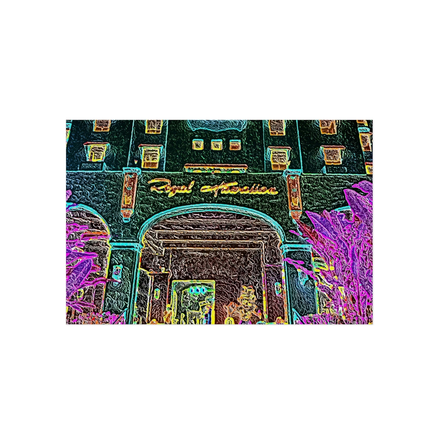 Aluminum Composite Panels ... "Entrez-Vous S'Il Vous Plait" ... The Grand Entrance: The Royal Hawai'ian (The Pink Palace) ... Waikiki, Honolulu, Oahu, HI ... October 2014 ... Original Works ...