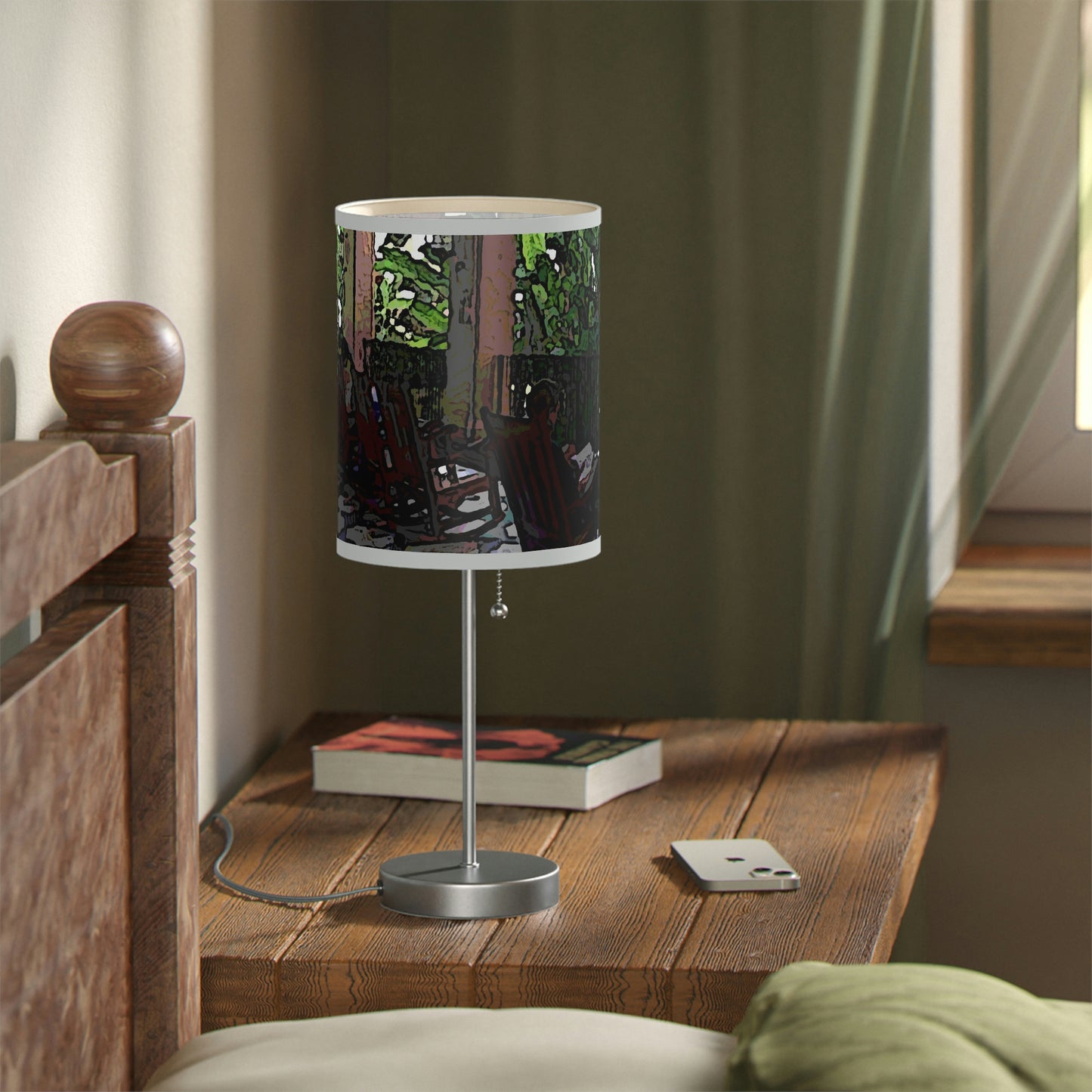 Lamp on a Stand, US|CA plug ...Lanai & Rocking Chairs At: 'The Pink Palace' ... The Royal Hawai'ian ... Honolulu, HI ... '27Oct2014' ... Original Works ...