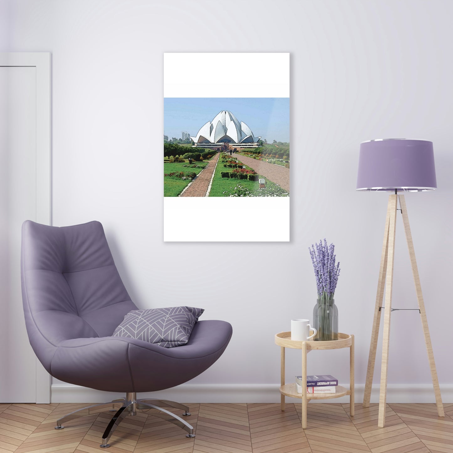 Acrylic Prints ... 'Bahai'i House-Of-Worship' ... "Lotus Temple: Delhi, India, 2008" ... Original Works ...