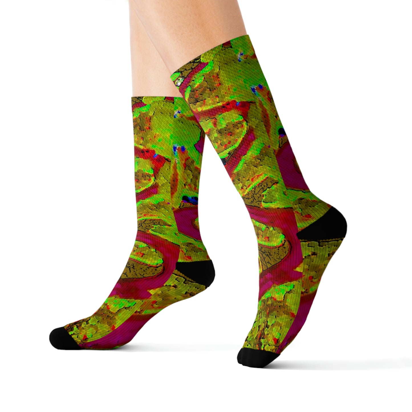 Sublimation Socks ... A Crazy Street ... 'Eight Winding Curve-Switchbacks' ... "Lombard Street, San Francisco, CA' ... Family Archives: 1970's ... Original Works ...