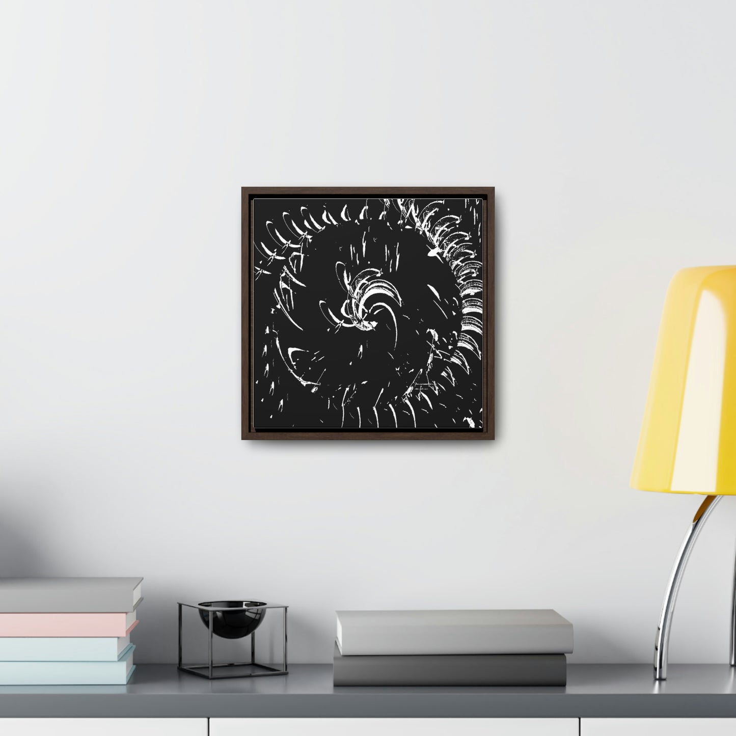 Gallery Canvas Wraps, Square Frame ... "Waning Moon" ... Central Idaho ... October 2022 ... Rendering Time: 22 Hours ... Original Works ...