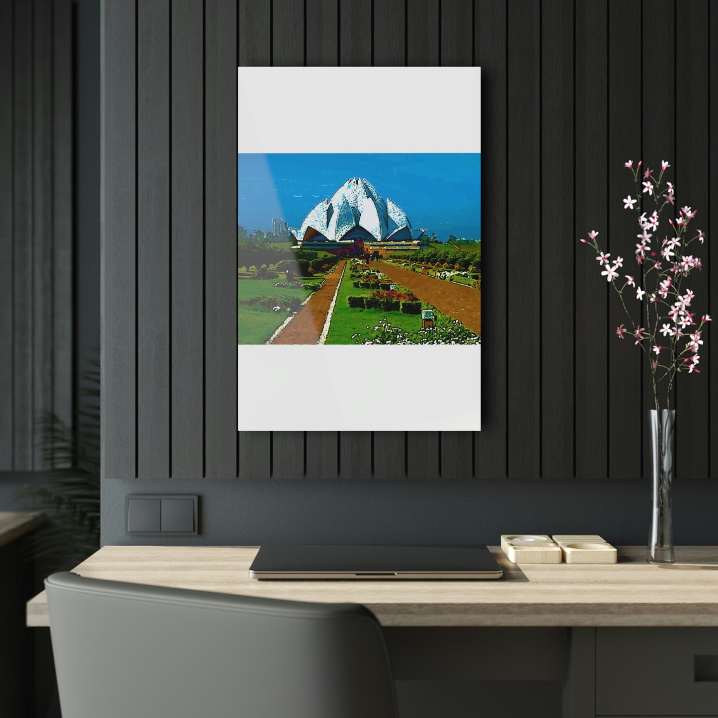 Acrylic Prints ... 'Bahai'i House-Of-Worship' ... "Lotus Temple: Delhi, India, 2008" ... Original Works ...