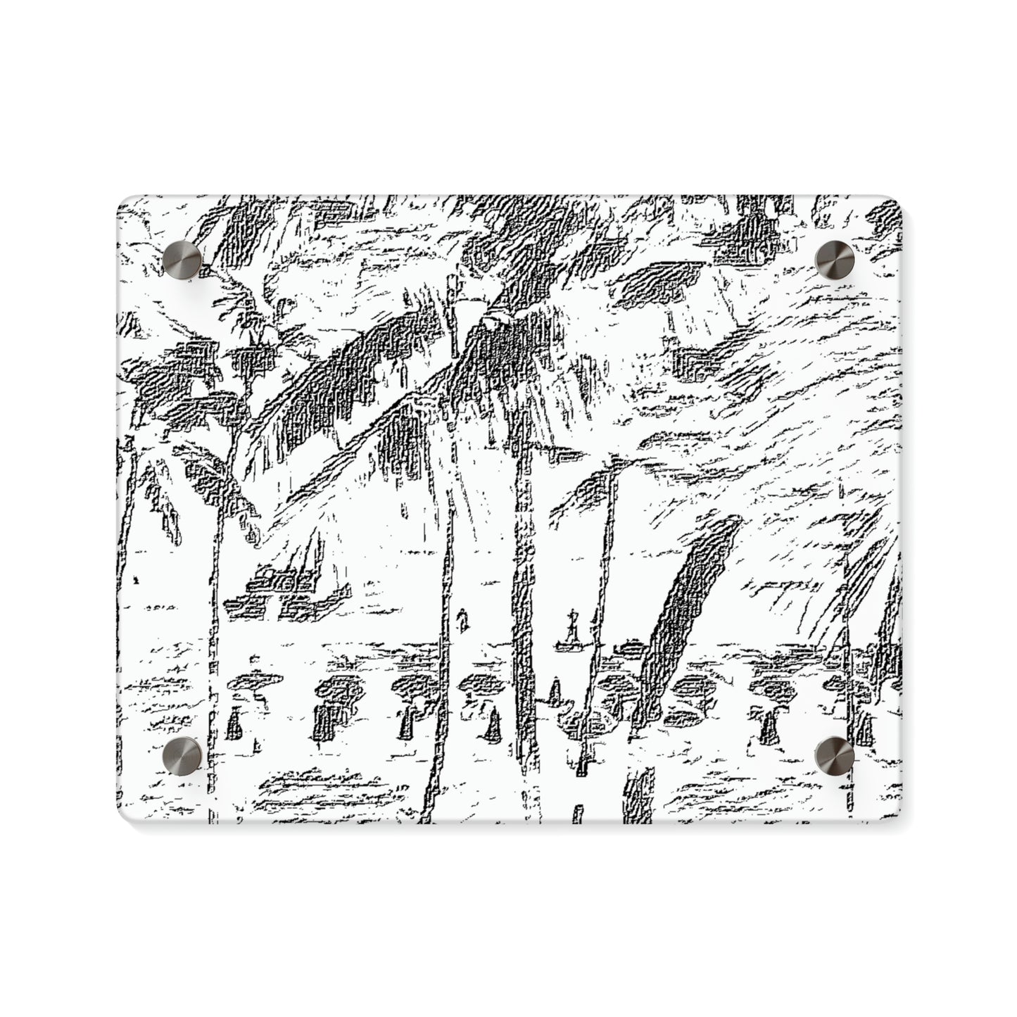 Acrylic Wall Art Panels ... "The Royal Hawai'ian: Waikiki Beach_Beach" ... Honolulu, HI ... Ocotber 2014 (Halloween) ... Original Works ...