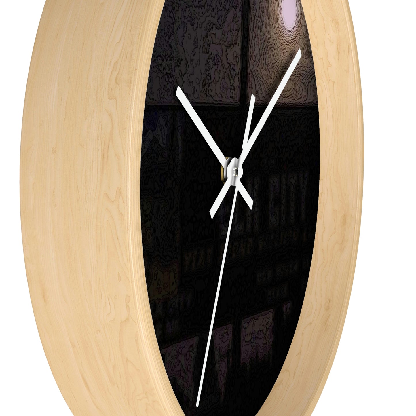 Wall clock ... Car Approaches From The Stern ... Moon Ascendary From The Bow ... "Two Friendly Travellers On A Cold Night Near Elk City" ... C