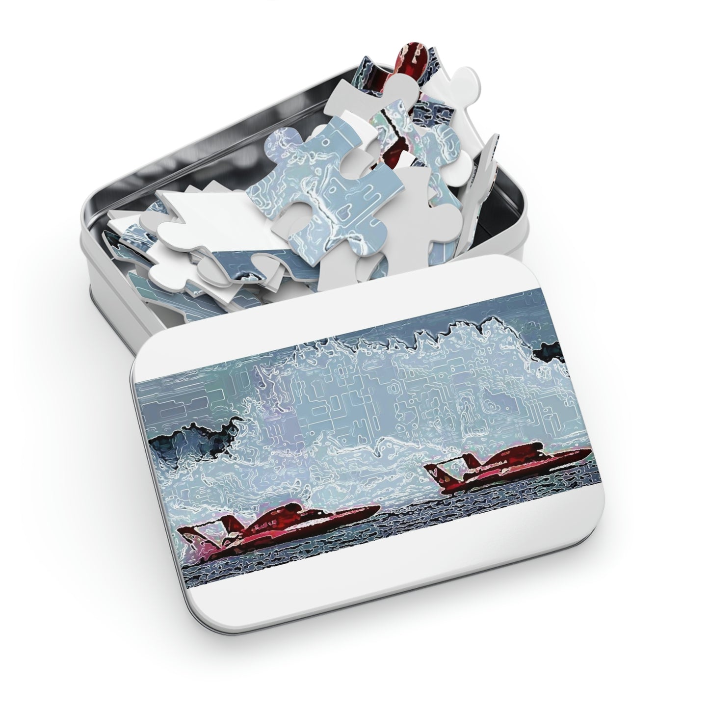 Jigsaw Puzzle (30, 110, 252, 500,1000-Piece) ... Seattle Columbia Cup On Lake Washington ... "Dave Wilcox Heads For The Win" ... Associate Gift-Photo ... Original Works ...