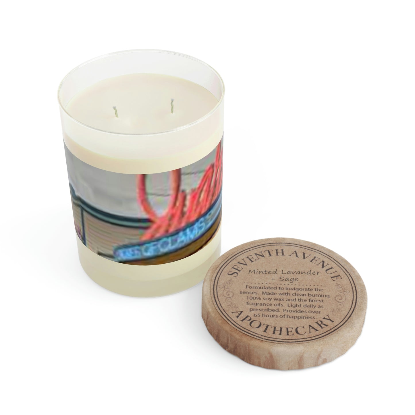 Scented Candle - Full Glass, 11oz ... In-A-Hurry & Stressed? ... Remember: Keep "Clam" ... Clam_Happy ...  'Ivars: Seattle Waterfront' ... Personal Archives ... Original Works ...