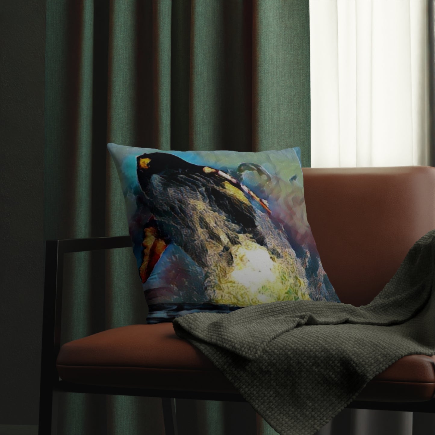 Waterproof Pillows ... An Extraordinary Humpback Breach ... 'With Explosive Energy' ... Family Archives (KPH) ... Circa: 21st Century. Maui, HI ... Original Works ...