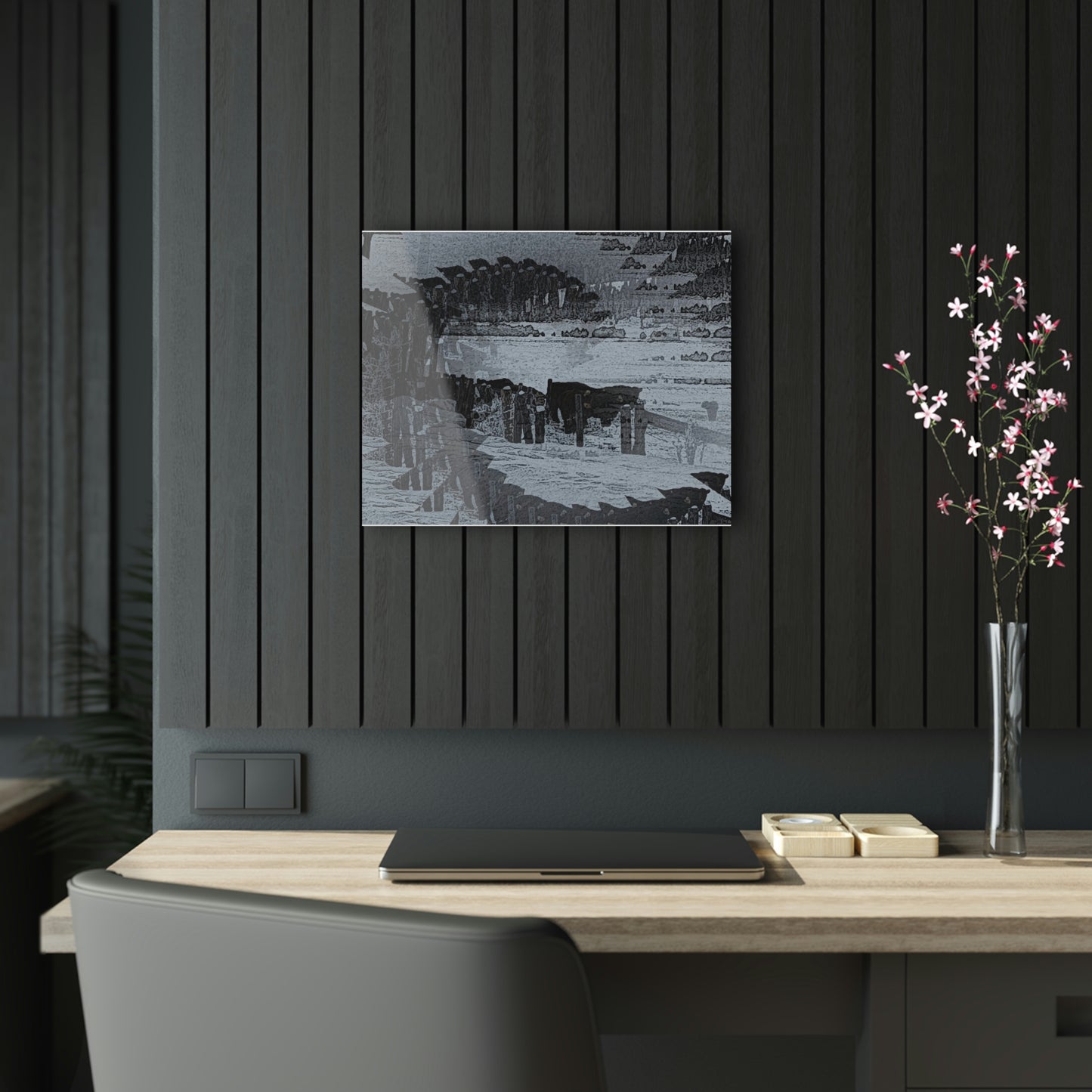 Acrylic Prints ... A Quiet Morning ... "Along The Red River & Nature Preserve Plateau" ... Jan23 ... Original Works ...