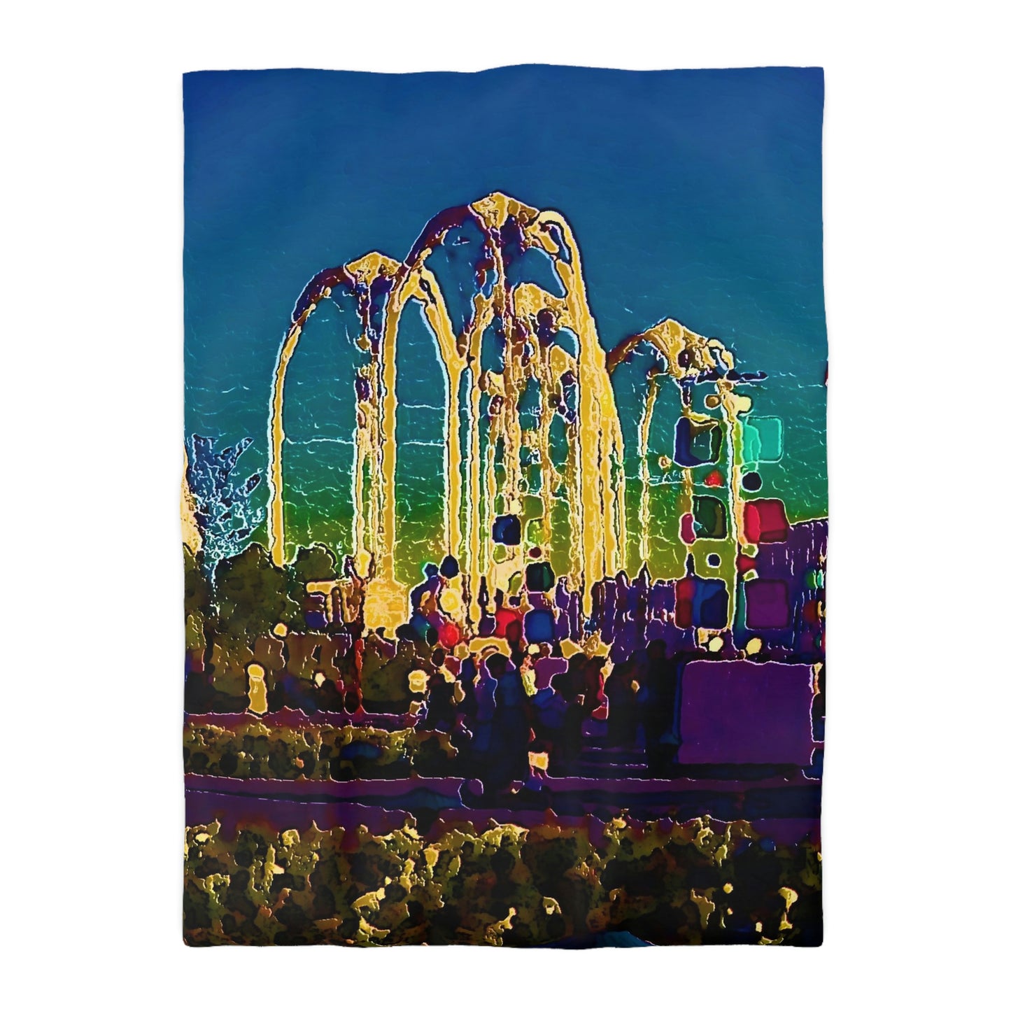 Microfiber Duvet Cover ... "Arches 'Like-No-Other' ... " Seattle World's Fair: 1962. A Family Original ...