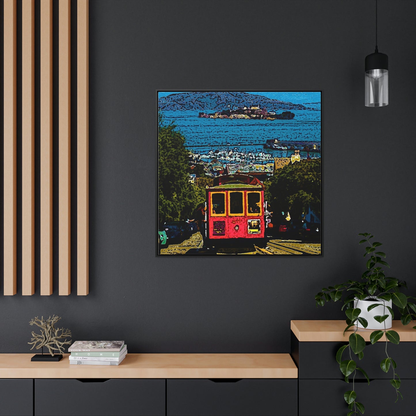 Gallery Canvas Wraps, Square Frame ... San Francisco ... 'A Rice-A-Roni-A-San Francisco Treat' ... "A Cable Car Classic" ... Family Archives: 1973 ... Original Works ...