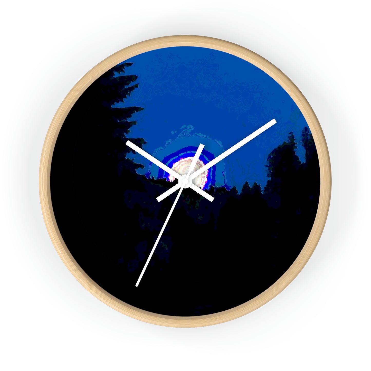 Wall clock ... "The Road Home" ...' Over The River & Through The Woods To? ...' ... Moonscape Near Elk City, Idaho ... Original Works ... 5Jan23 ...
