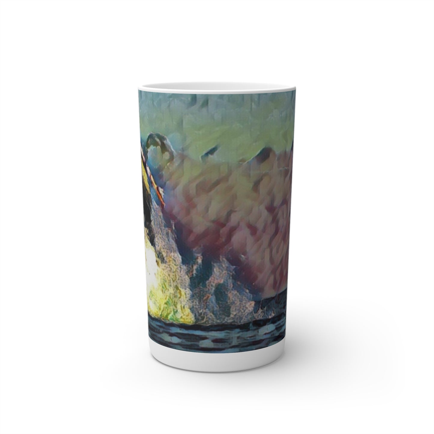 Conical Coffee Mugs (3oz, 8oz, 12oz) ... An Extraordinary Humpback Breach ... 'With Explosive Energy' ... Family Archives (KPH) ... Circa: 21st Century. Maui, HI ... Original Works ...