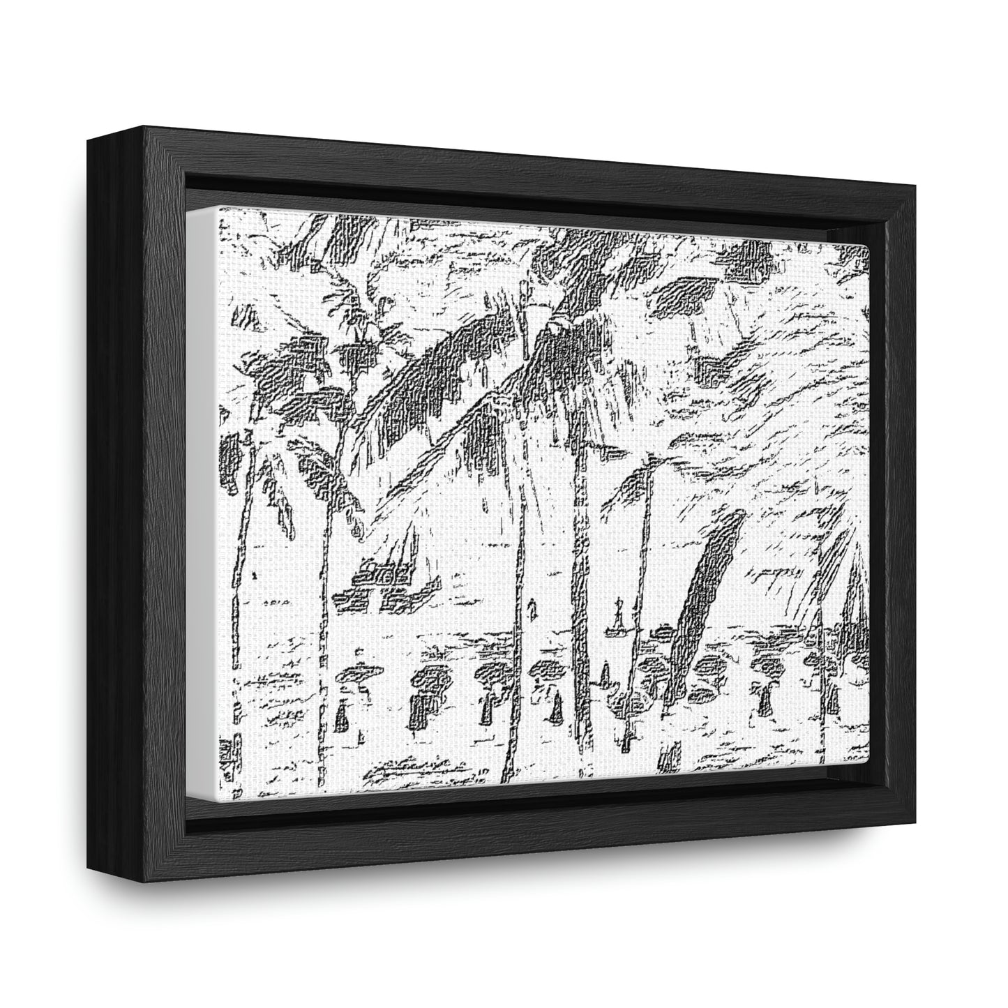 Gallery Canvas Wraps, Horizontal Frame ... "The Royal Hawai'ian: Waikiki Beach_Beach" ... Honolulu, HI ... Ocotber 2014 (Halloween) ... Original Works ...