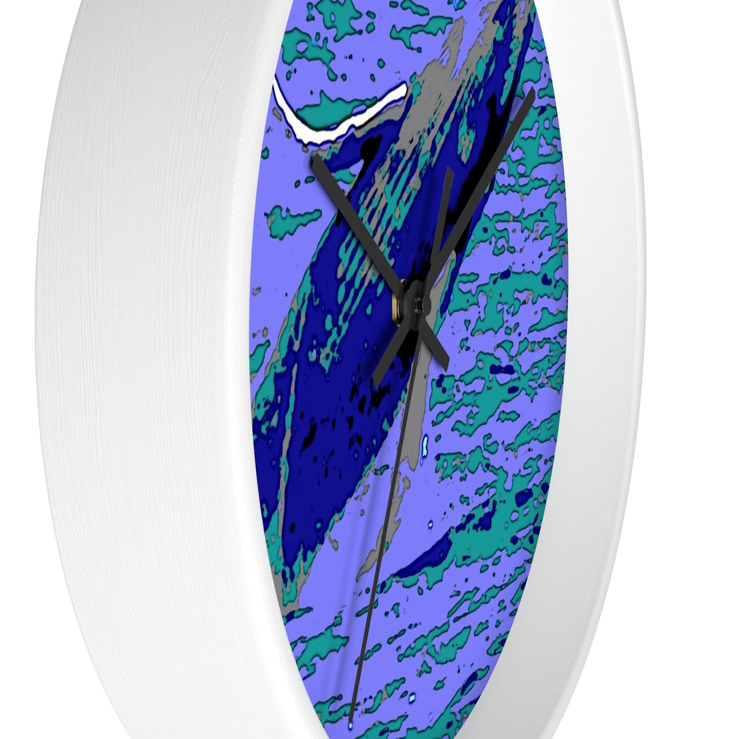 Wall clock .... Baby Humpback Breaching ... Maui, HI: April 2022 ... "Family Archives: KPH" ... Original Works ...