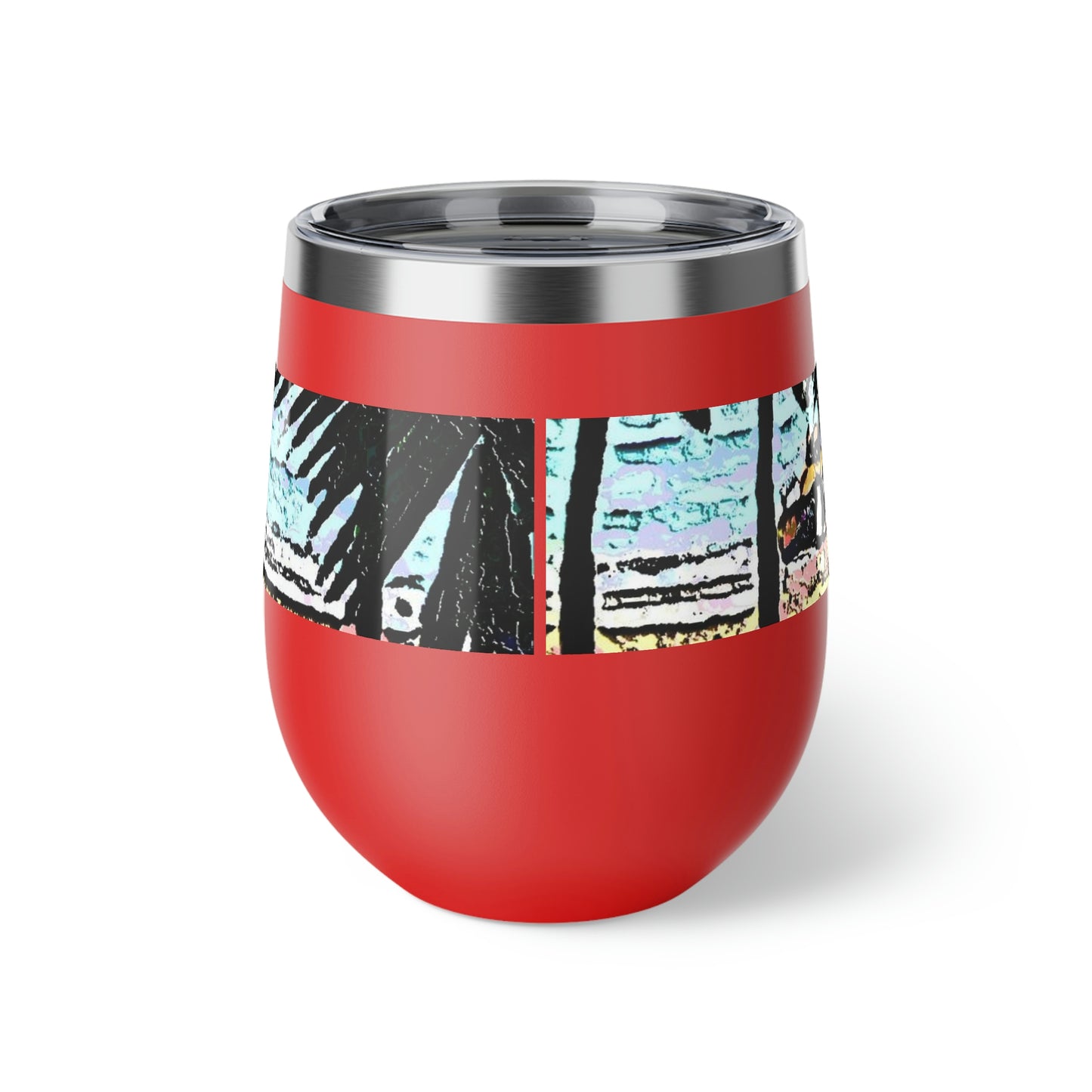 Copper Vacuum Insulated Cup, 12oz ... "A Beautiful Beach Amongst The Palms" ... The Outrigger Waikiki, Honolulu, Oahu ... Original Works ...