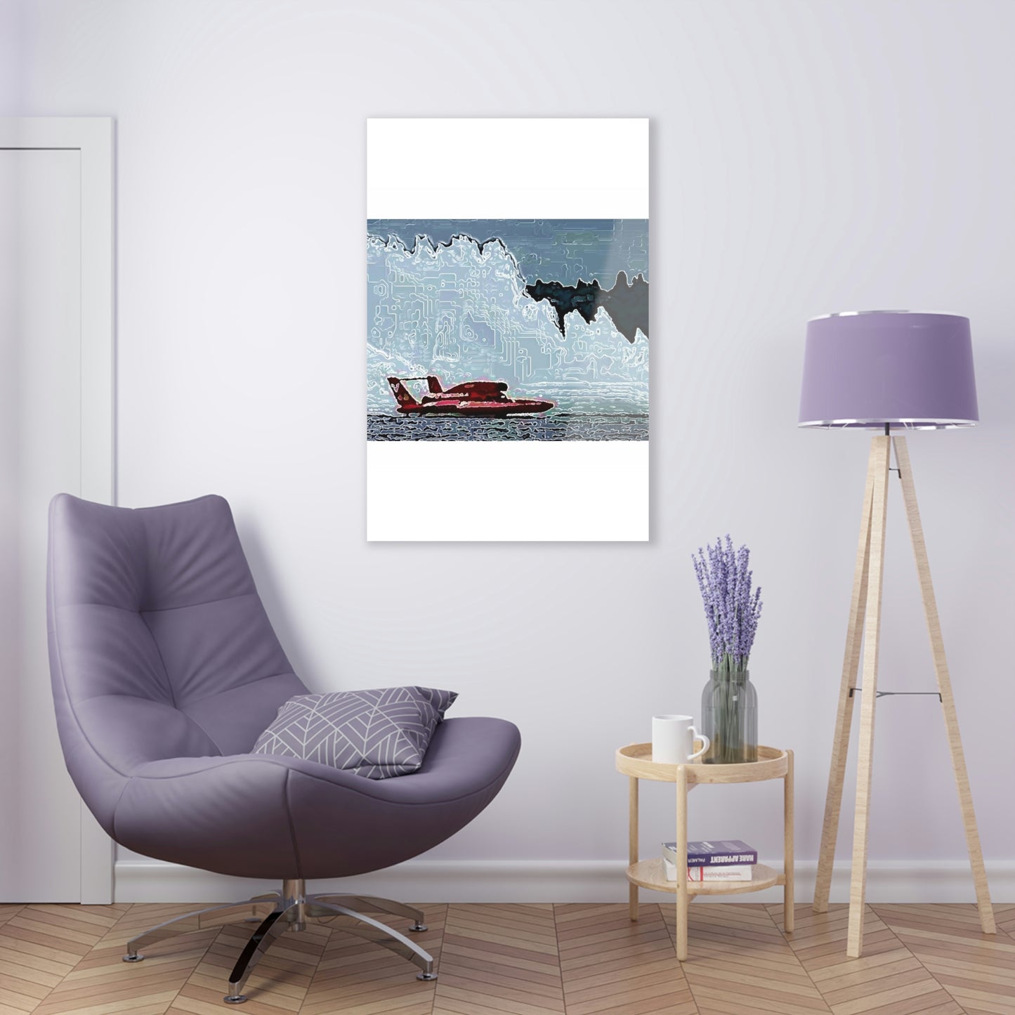 Acrylic Prints ... Seattle Columbia Cup On Lake Washington ... "Dave Wilcox Heads For The Win" ... Associate Gift-Photo ... Original Works ...