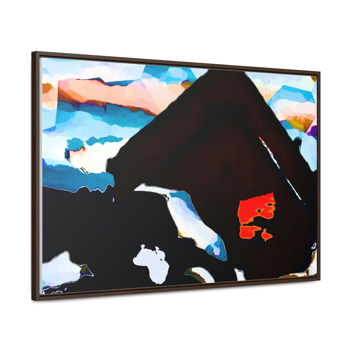 Gallery Canvas Wraps, Horizontal Frame ... After An Intense Snow Storm ... 'Digging Out' ... A Vehicle & Cabin "In The Mountains" ... March 2023 ... Original Works ...