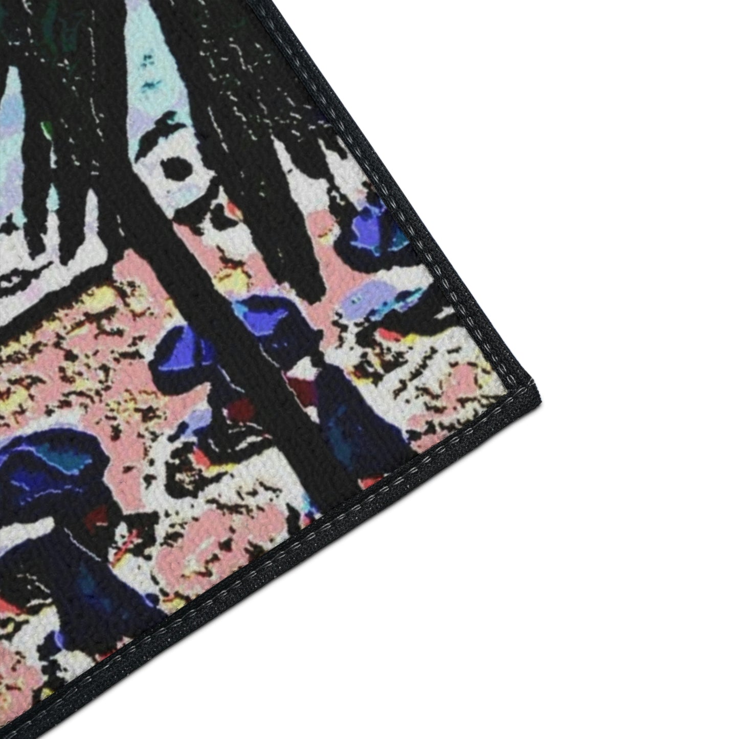 Heavy Duty Floor Mat ... "A Beautiful Beach Amongst The Palms" ... The Outrigger Waikiki, Honolulu, Oahu ... Original Works ...